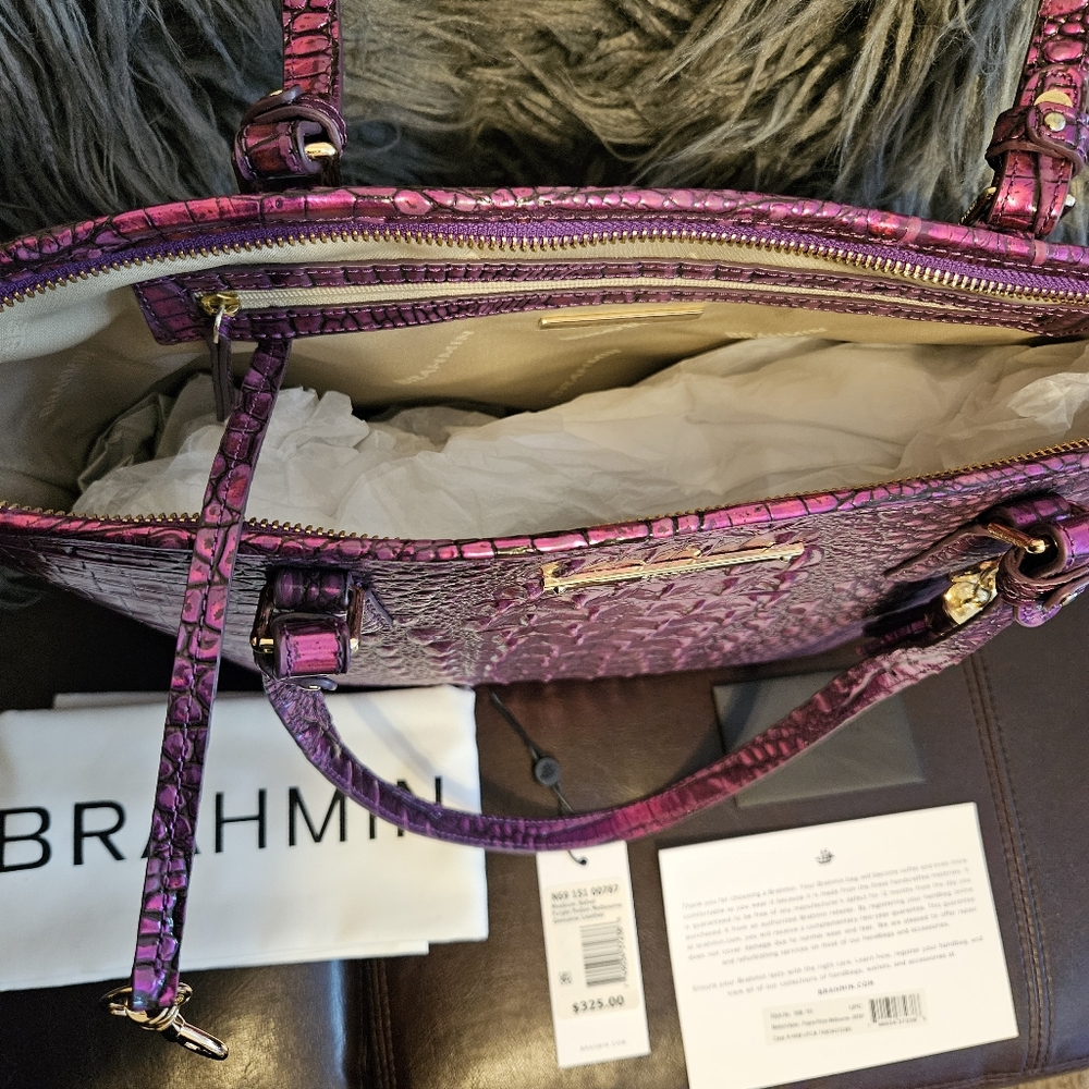 *SALE!* Brahmin Medium Asher - Purple Potion - New! - Picture 8 of 9